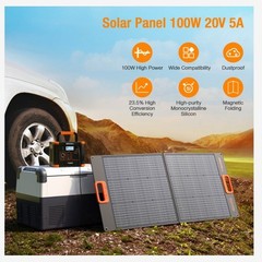 GRECELL FOLDABLE PORTABLE SOLAR PANEL 100W 20V