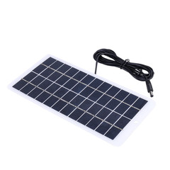 12V Solar Panel Polysilicon 10W Solar Charger EVA Laminated Solar Power Bank wit