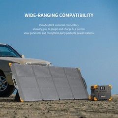 PECRON E1500LFP 2200W 1536Wh Portable Power Station Backup w/300W Solar Panel