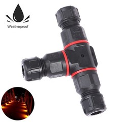 Nylon Flame Retardant Connector Waterproof 3 Way T Connector For Stage Lighting