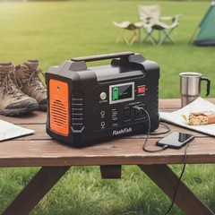 Compact Solar Generator – 200W Power Station with 6 Outputs for Travel & Home