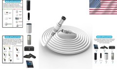 Easy Install 10ft Barrel Plug Extension Cable Compatible with Ring & Google Nest