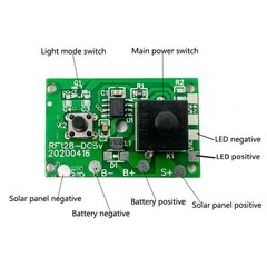 1 2V Solar Light Controller Circuit Board for Enhanced Outdoor Ambiance