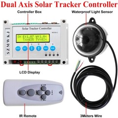 Complete Dual Axis Solar Tracker DC12V 6000N 2X8″ Linear Actuator Controller Kit