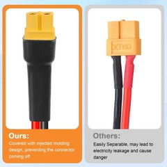 AWG 25FT XT60 Solar Extension Cable Female to Male for Power Station Solar