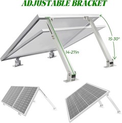 14-27IN Solar Panel Mounting Brackets, 2 Sets Adjust Solar Panel Racks | Adju…