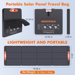 High Efficiency 200W Solar Panel for Power Stations – Foldable & Easy to Carry