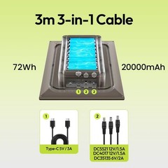 High-Capacity Solar Panel with Built-in Battery – Perfect for Security Cameras