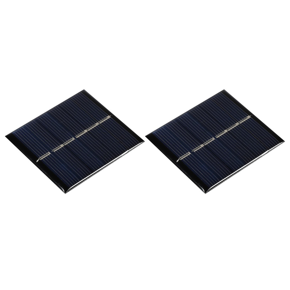 2Pack Mini Solar Panel Cell 3V 150mA 0.45W 60mm x 55mm for DIY Project