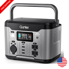 Portable Power Station 300W 296Wh Solar Generator 120V AC USB-C PD Outdoor