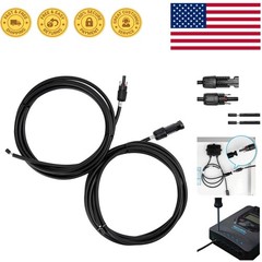 10ft UV Resistant Solar Adaptor Extension Cables for Efficient Connections