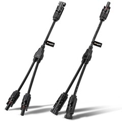 Solar Connectors Y Branch Parallel Adapter Cable Wire Plug Tool Kit 1 Pair