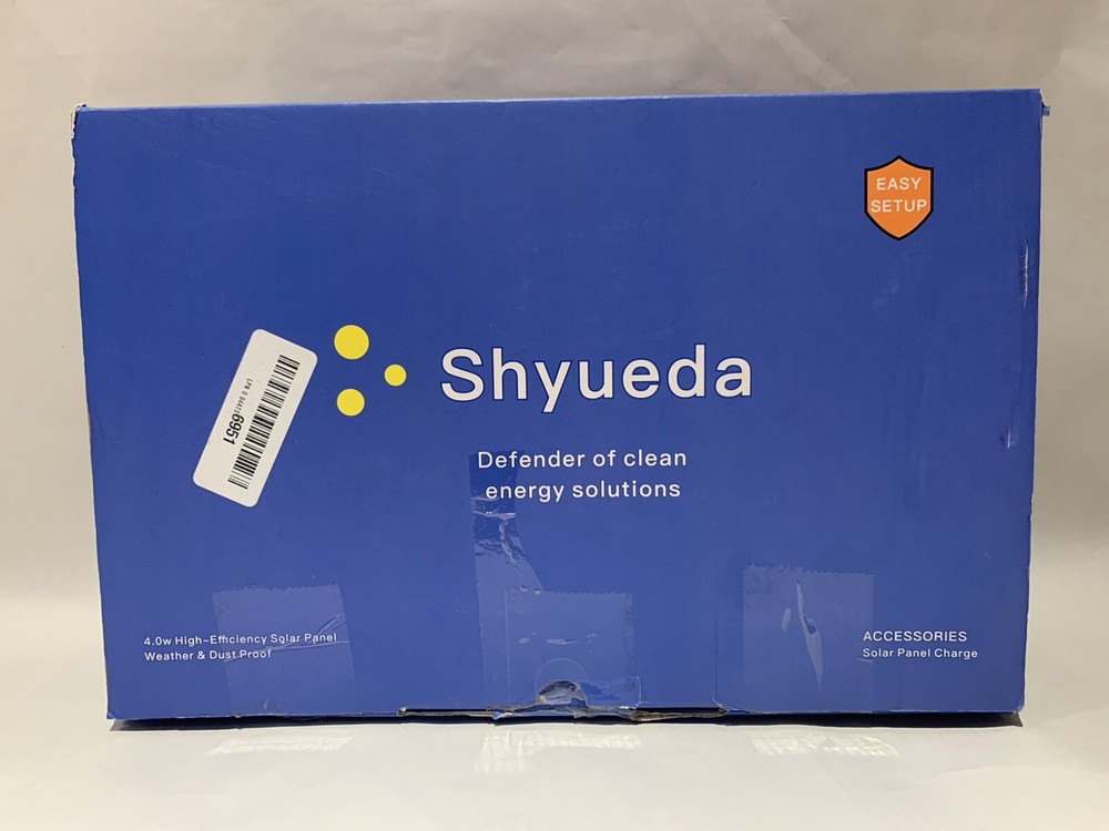 Shyueda 4W Solar Panel Charging Eufycam 1/2/2 Pro 2c/2c Pro E/e20/e40 Arlo ultra