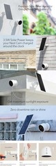 Premium Solar Panel Solar Panel Charger Google Nest Cam Outdoor/Indoor Battery