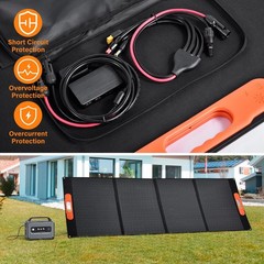 400W Portable Solar Panel Waterproof IP66 Foldable for Outdoor/RV/CAMP-