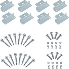 2 Sets Aluminum Solar Panel Z Brackets for RVs, Boats & Off-Grid Systems