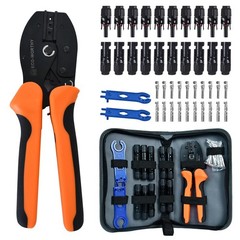 Solar Crimper Tool Kit 13 PCS Solar Tools – a Crimper, 10 Pairs of Solar Conn…