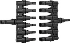 1 to 6 Solar Panel Connector – 6 Way Y Branch DIY Mount Tool Solar Parallel Conn