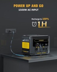 VTOMAN FlashSpeed 1500 Portable Power Station 1548Wh LiFePO4 Solar Generator