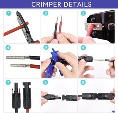 Solar PV Cable Crimping Tool for Solar Wire Connectors, AWG14-10 (2.5/4/6Mm²) –