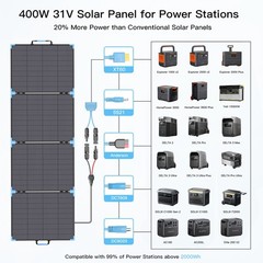 E-POWO Camping Solar Panel Charger 400W 220W 110W Lightweight for Power Station