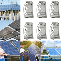 Zinc Alloy Solar Panel Drainage Clip Photovoltaic Cleaning Module For 20-35mm