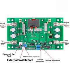 600W For SOLAR MPPT DC Boost Module 9V to 60V Input 1.3V to 60V Output 25A