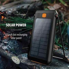 Hodo2Go’s Tough Tested Portable Power Pack, 10,000-mAh, LED Solar with Light