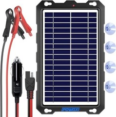 Upgraded 7.5W-Solar-Battery-Trickle-Charger-Maintainer-12V Portable Waterproo…