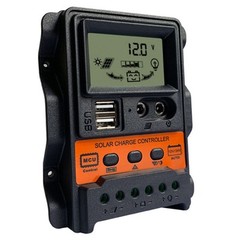 Solar Panel Charge Controller with Dual USB Output for 12V 24V Systems
