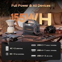 155Wh Solar Generator with Solar Panel Included 30W Portable Power Station 10…