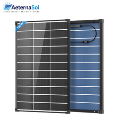 NEW 100W Solar Panel Bifacial Upgrade N-Type Mono 18V Roof Home RV Off Battery