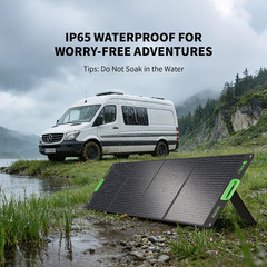 200W Foldable Solar Panel Kit for RVs, Waterproof with 4 Kickstands