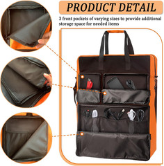 Padded Utility Solar Panel Bag,For Jackery 100 Watt Solar Panel,Double Layer Des