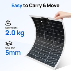 150W-900W Full Complete Solar Panel + Monocrystalline Home RV Off-Grid Solar Kit