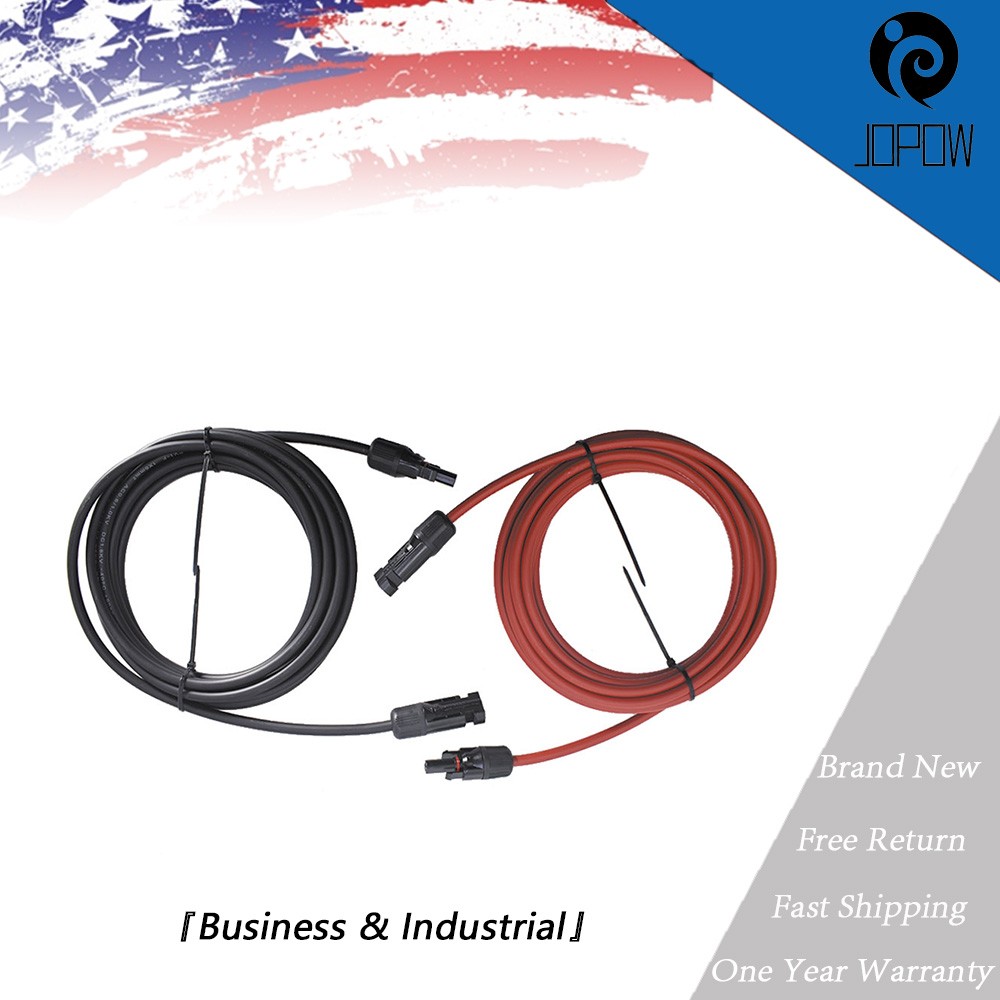 High Quality Solar Panel Extension Cable Wire Connector 10 AWG 15ft 1 Pair