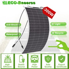 300W Flexible Solar Panel Mono 12V Portable Power Camping Home RV Battery Charge