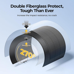 Arch Pro 200 Watts Anti-Shading N-Type Fiberglass Flexible Solar Panel, Portable