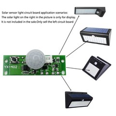 3.7V Solar Circuit Board with Infrared Human Body Induction for Outdoor Lights