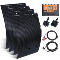 200W 400W Mono Solar Panel 12V Charging Off-Grid Battery Power RV Home Boat Camp