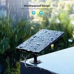 ieGeek Type-C Solar Panel for Outdoor Security Camera Home Battery CCTV System