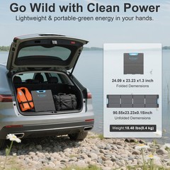110W 220W Portable Solar Panel Charger USB-C QC3.0 for Camping RV Power Station