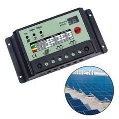 Dual Battery Solar Charge Controller 12V 24V Solar Controller Plastic Material