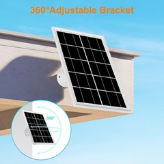 2Pack 7W Solar Panel Charger for Stick Up Cam & Spotlight Cam, 10FT Waterproof C