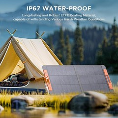 ZOUPW 100W Portable Solar Panel with Angle Guide 23.5%