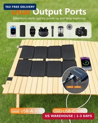 ELECAENTA 25W HPBC Solar Panel, 25.4% Conversion, Only 0.9 lbs, Pocket Size Ultr