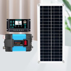 6000W Off-Grid Solar System Complete Kit Dual12V/24V To 110V/220V Inverter 100A
