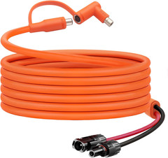 20FT MC4 to 8Mm Adapter Cable for Jackery | Universal Solar Panel Connector and
