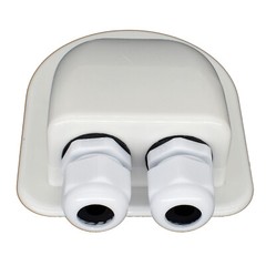 Double Wire Cable Entry Gland Box Roof Solar Panel Junction Box RV Boat Caravan.