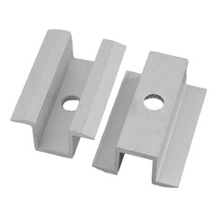 4/10x Solar Middle Clamp PV For Frame Height 25-50MM Aluminum Alloy Clamp Set